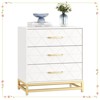 Jojoka Wooden Dresser for Bedroom, Dressers & Chest of Drawers with 3 Drawer, Wood nightstand for Storage and Organization - 4 of 4