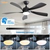 Sofucor 52 Inch Smart Ceiling Fan with Lights and Remote Low Profile Ceiling Fan 5 Blade Noiseless Reversible DC Motor Fan Work with Alexa/Google/App - 4 of 4