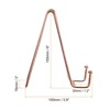 Unique Bargains Iron Durable Picture Frame Book Decorative Easels or Plate Stands 5 Pcs - 2 of 4