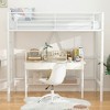 VECELO Metal Bunk Bed Over Twin, Industrial Bunkbeds with Ladder and Full-Length Guardrail - 4 of 4