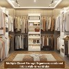 Aheaplus Closet Organizer with Extendable Hanging Rod, Walk-In Closet System Wardrobe with Adjustable Shelves - 4 of 4