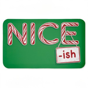 Stupell Industries Vintage Nice-ish Humor Printed Anti-Fatigue Floor Mat, design by Jedco Brands Inc., 30"x18" - 1 of 4