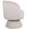 TIRAMISUBEST Swivel Accent Chair Armchair, Round Barrel Chair in Fabric for Living Room Bedroom(Beige) - 3 of 4