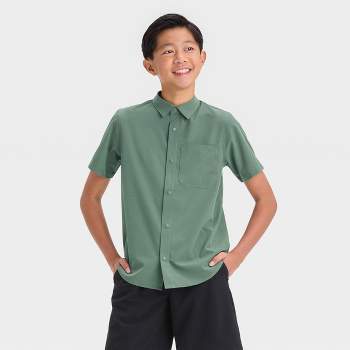 Boys' Textured Woven Shirt - All In Motion™