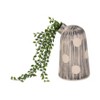 Ceramic Vase with Polka Dot & Striped Design - Modern Decorative Flower Holder - Rustic Home Decor for Living Room, Bedroom, or Office - 11" Blue - 3 of 4