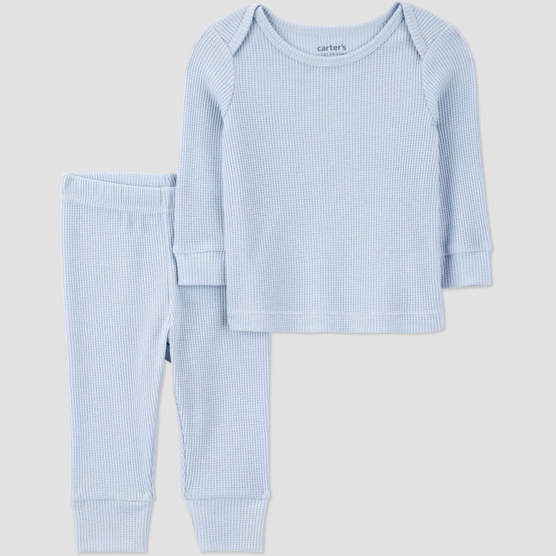 Carter's Just One You® Baby Thermal Sweatshirt and Jogger Pants Set - Light Blue