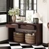 CAVINAS 55 inch Console Table with 2 Storage Drawers,Modern Entryway Table with Open Shelf for Living Room,Hallway - 2 of 4