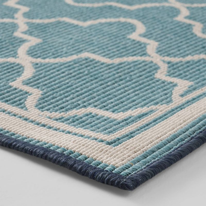 Laguna Ombre Outdoor Rug Blue/Ivory - Christopher Knight Home, 3 of 7