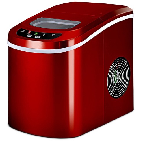 Costway Portable Compact Electric Ice Maker Machine Counter Top, Mini Cube 26lb