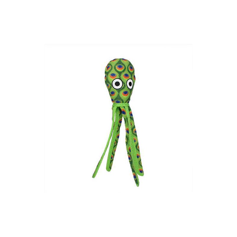 Tuffy Ocean Creature Squid Dog Toy - Green, 1 of 5