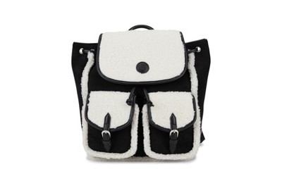 BG-693431 Fashion Buckle Flap Drawstring Backpack