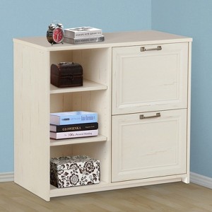 Saint Birch Salisbury 2-Door File Cabinet, Antique White - 1 of 4