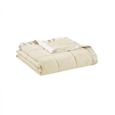 NicBex Lightweight Down Alternative Blanket with Satin Trim,Fuzzy Cozy Luxury Blanket Microfiber for Bed Chair Couch