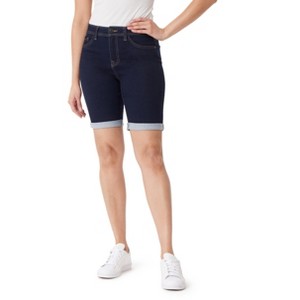 Angels Forever Young Sculpt Bermuda Shorts for Women Figure Enhancing Stretch Denim - 1 of 3