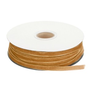 Unique Bargains Soft Single Face Spool Silky Velvet Ribbon for Bouquets DIY Gift Craft - 1 of 3