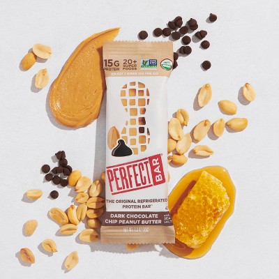 Perfect Bar Gluten Free Dark Chocolate Peanut Butter with Sea Salt Protein Bar - 55.2oz/24ct