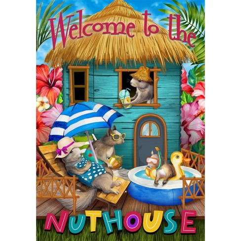 Summer Nuthouse Humor Garden Flag 18" x 12.5" Briarwood Lane - image 1 of 4