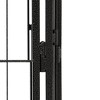 Dog Playpen Black Powder-coated steel 39.4 x 39.4 x 19.7 in vidaXL - 4 of 4