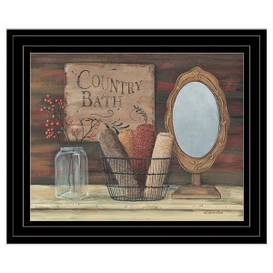 "Country Bath" by Pam Britton, Ready to Hang Framed Print, Black Frame - 1 of 1