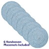 Two Tone Cotton 15" Round Woven Placemat Sets by Sweet Home Collection™ - 2 of 4