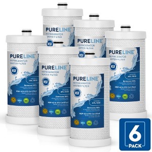 PureLine Replacement for Frigidaire WFC1B, PureSource NGRG 2000 Refrigerator Water Filter and Kenmore 9910, 469910, 46-9910 (6 Pack) - 1 of 4