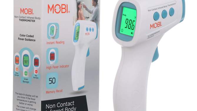 Mobi Non-Contact Digital Infrared Thermometer, 6 of 7, play video