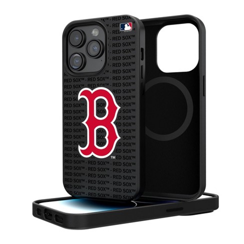 Keyscaper Boston Red Sox Text Backdrop Magnetic Phone Case For