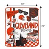 NFL Cleveland Browns Native Fan Royal Plush Blanket - 2 of 3