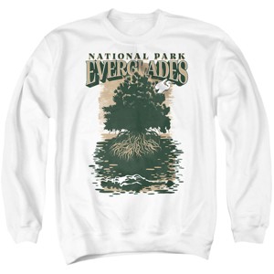 Men's Everglades National Park Mangrove Silhouette Crewneck Sweatshirt - 1 of 4
