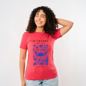 Simply Sage Market If Crabby Please Return Collage Short Sleeve Tee - 1 of 4