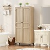 Tall Storage Cabinet, Kitchen Pantry Cabinet 5 Tier Bathroom Cabinet with 4 Doors Adjustable Shelves for Kitchen, Dining Room, Bathroom - 3 of 4