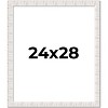 PosterPalooza | Sculpted White Picture Frame - UV Acrylic, Foam Board Backing, Hanging Hardware - 2 of 4