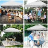 Cesicia 10x10 FT Light Blue Pop Up Commercial Canopy Tent with Adjustable Legs, Air Vent, Carry Bag & Sandbags - 3 of 4