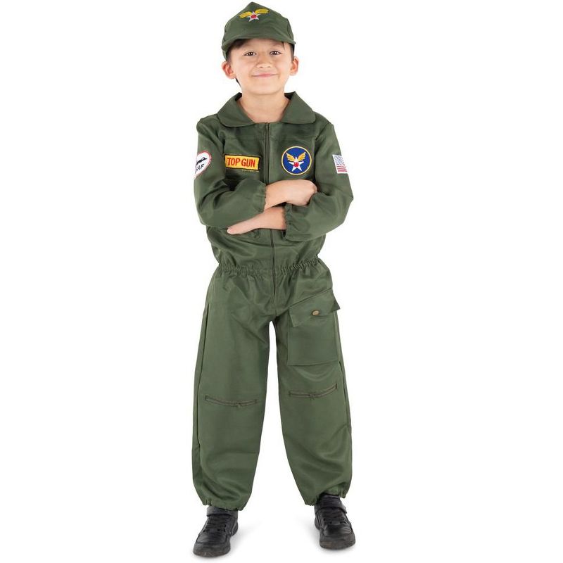 Dress Up America Top Gun Costume - Air Force Fighter Pilot Costume, 5 of 6