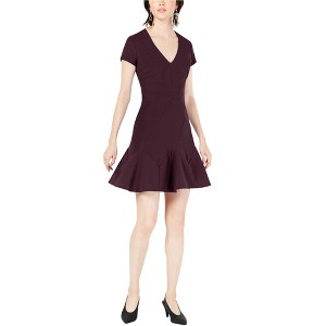 bar III Womens Seam-Detail Fit & Flare Dress - 1 of 1