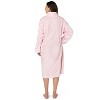 PAVILIA Womens Housecoat Zip Robe, Fleece Zipped Up Front Bathrobe, Plush Warm Long Zipper House Coat Lounger Pockets - 2 of 4