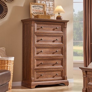 tall dresser 5 drawer Otto 5-Drawer (36") Each piece is finished by hand in a multi step process and crafted with a kiln CSC DECOR INC White 5