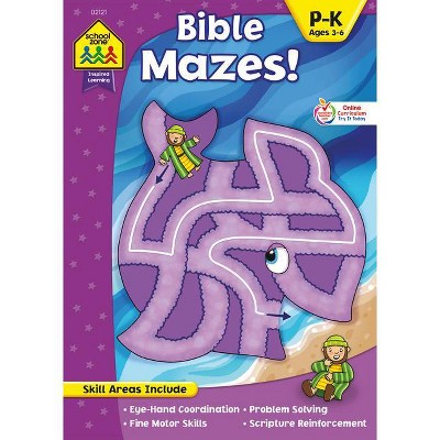 School Zone Bible Mazes! Workbook - (Inspried Learning) (Paperback)