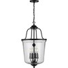 Progress Lighting Bowman 4-Light Black Pendant, Steel, Matte Black, Clear Glass Shade - 3 of 3