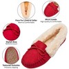 Alpine Swiss Leah Women’s Moccasin Slippers | Faux Fur Lined Slip-On House Shoes | Cozy Warm Comfortable Indoor Outdoor | Stylish Durable - 3 of 4