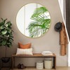 Round Gold Mirror for Bathroom Circle Mirrors for Wall Decorative Brushed Metal Frame Mirror with Wall Mounted for Living Room Bedroom Gold - 2 of 4