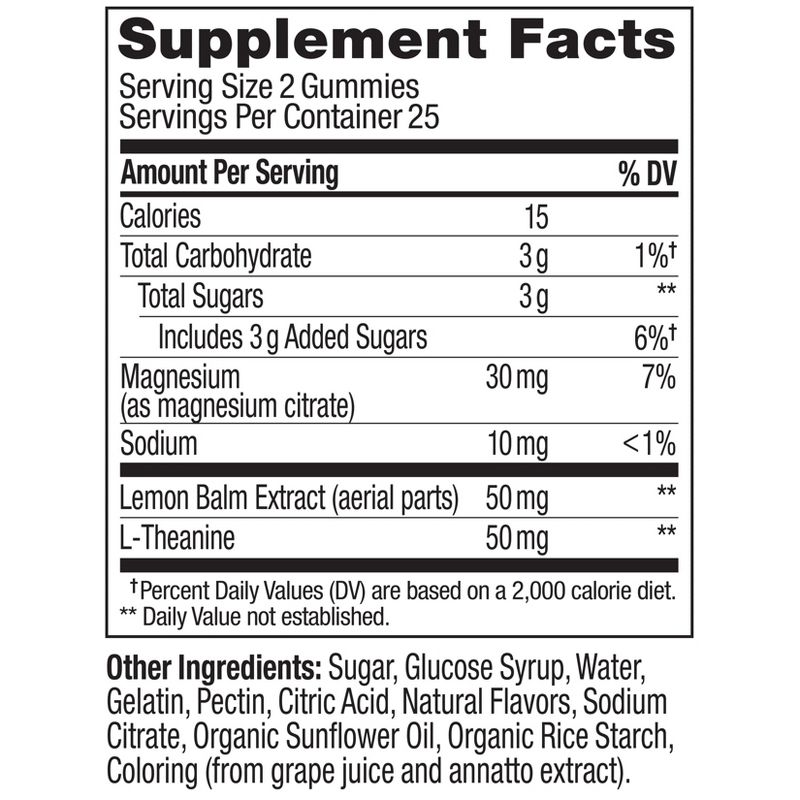 OLLY Kids Chillax Supplement Gummies with Magnesium, L-Theanine &#38; Lemon Balm - Sunny Sherbet - 50ct, 5 of 14