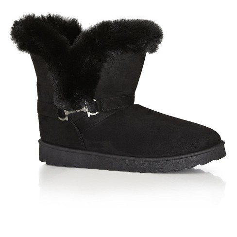 Wide fur outlet boots