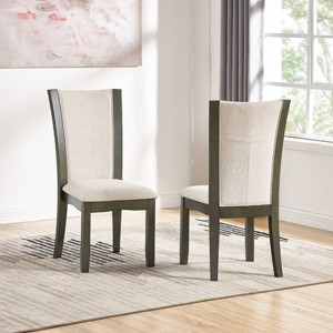 Brassex Set of 2 Aria Dining Chairs - 1 of 4