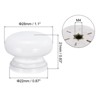 Unique Bargains Smooth Surface Round Wood Knobs with Screw for Drawer 12 Pcs - 2 of 4
