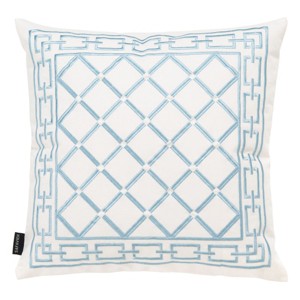 Bentra Pillow - Blue/White - 18"X18" - Safavieh - 1 of 4