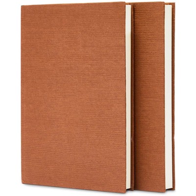 Pipilo Press 2 Pack Lined A5 Notebook Journals, Brown (144 Sheets, 8.35 x 5.7 in)