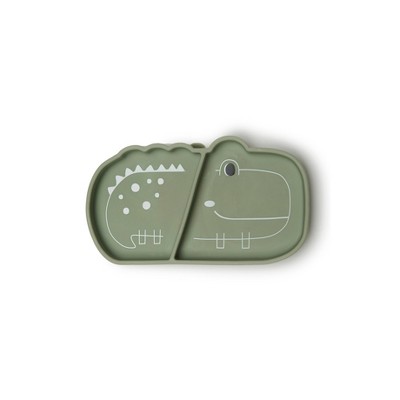 Image of Loulou Lollipop Silicone Snack Plate - Alligator