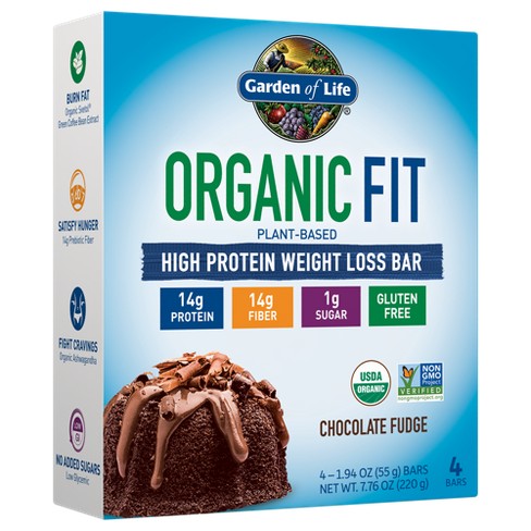 Garden Of Life Organic Vegan Fit Protein Bar Chocolate Fudge