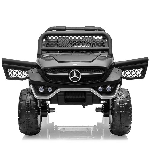 Ride On Truck Car for Kids, 2 Seater 24V  Licensed Mercedes Benz, Toddles Electric Car, Ride On Toy with Led Lights, USB&Music - image 1 of 4